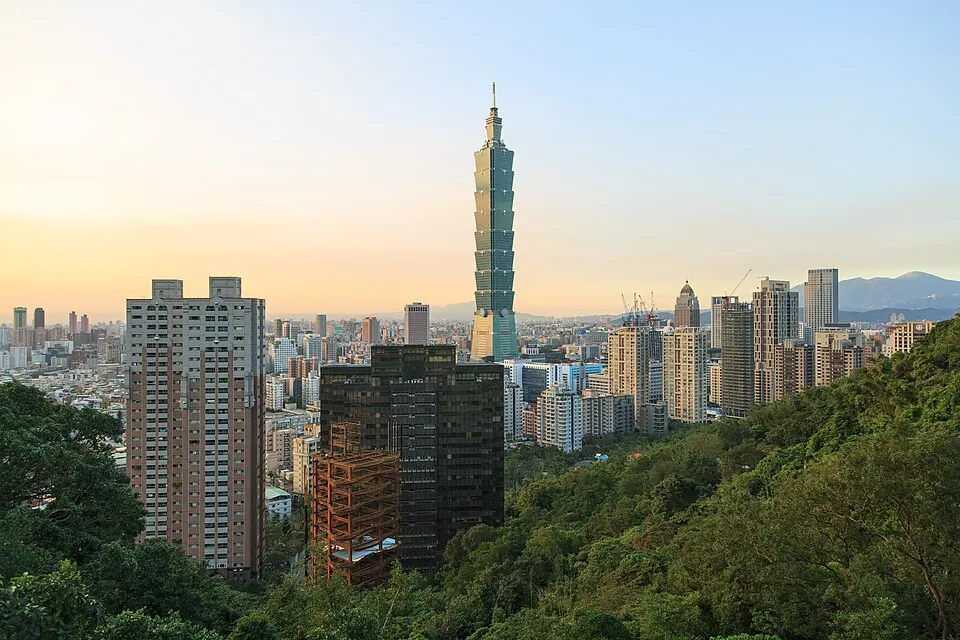 타이페이 풍경 · 지역 전경, 숙소 사진 아님